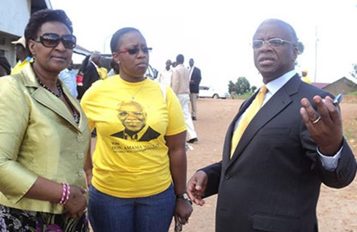 Amama and Jackline Mbabazi