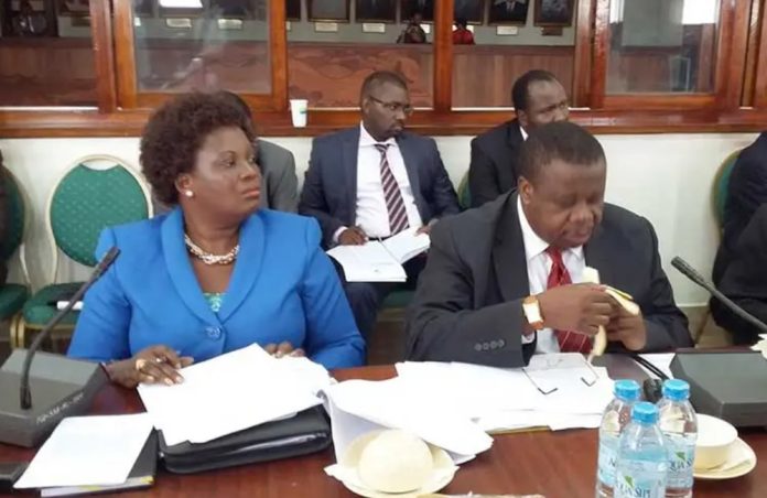 Minister Otafiire and Minister Betty Amongi